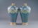 PAIR GILT BRONZE CLOISSONNE MEIPING VASES - 3