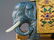 LAPIS LAZULI ELEPHANT EFIGY & GILT BRONZE CLOISONNE GU - 11