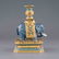 LAPIS LAZULI ELEPHANT EFIGY & GILT BRONZE CLOISONNE GU - 3