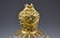 QING GILT BRONZE CLOISONNE COVERED TRIPOD CENSER - 3