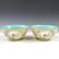 PAIR DAOGUANG FAMILLE JAUNE BOWL