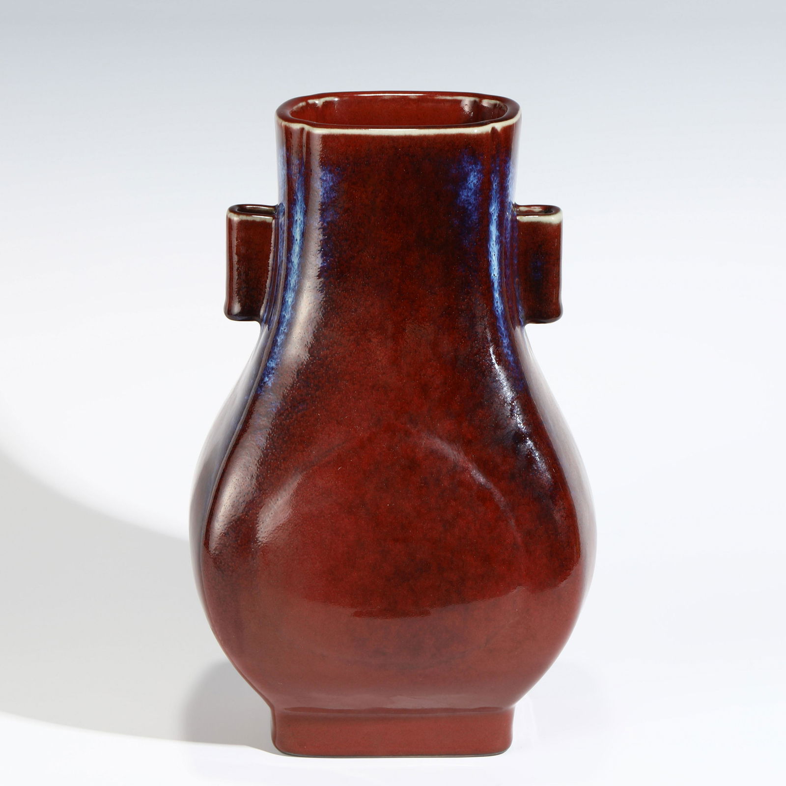 QIANLONG SQUARED AMPHORA ZUN VASE (1 of 10)