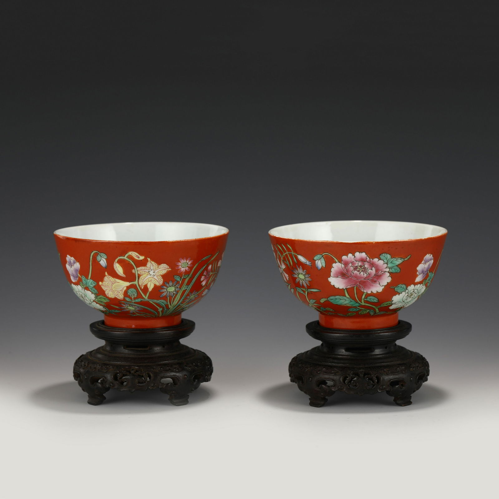YONGZHENG ENAMEL BOWL PAIR (1 of 10)