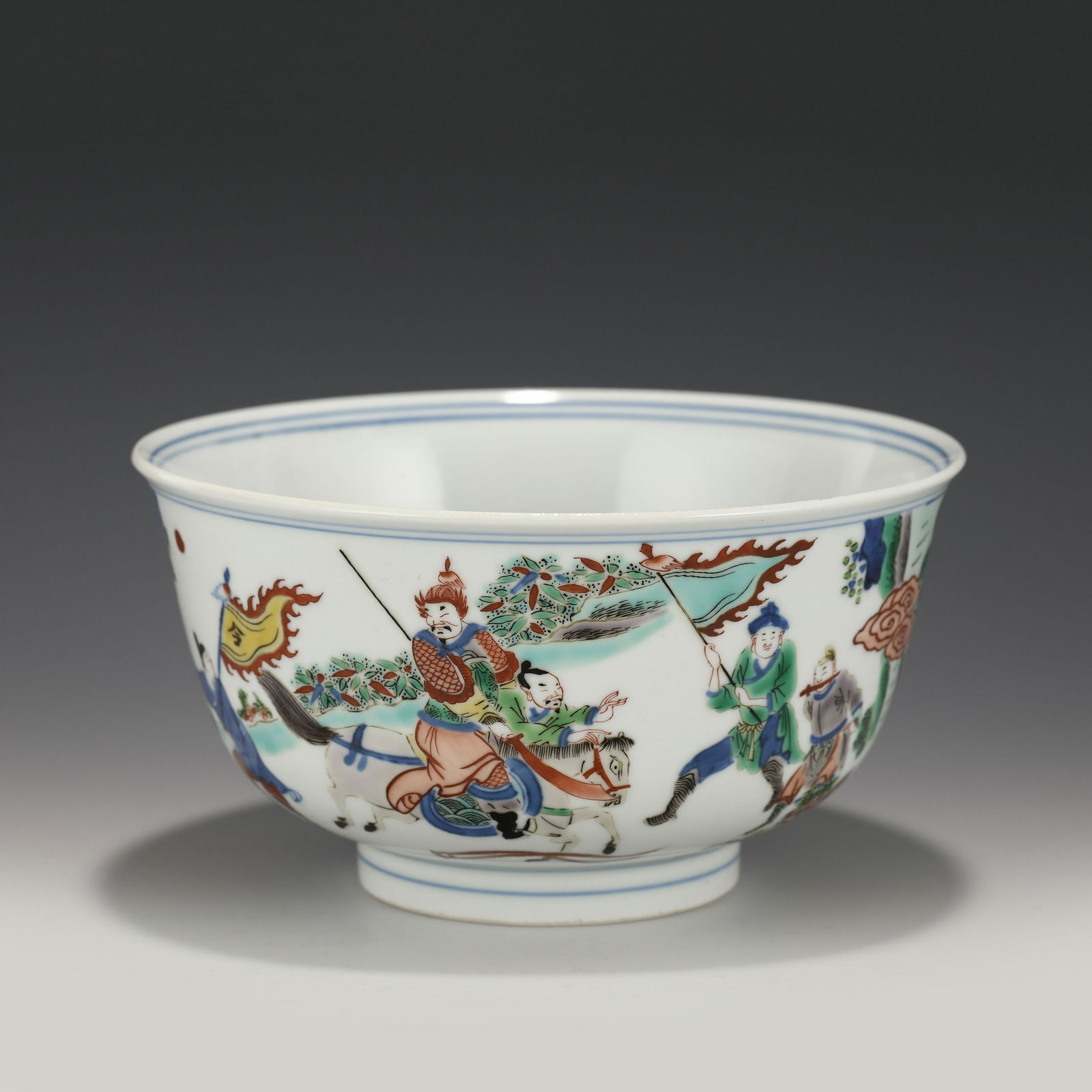KANGXI WUCAI BATTLE SCENE BOWL (1 of 10)