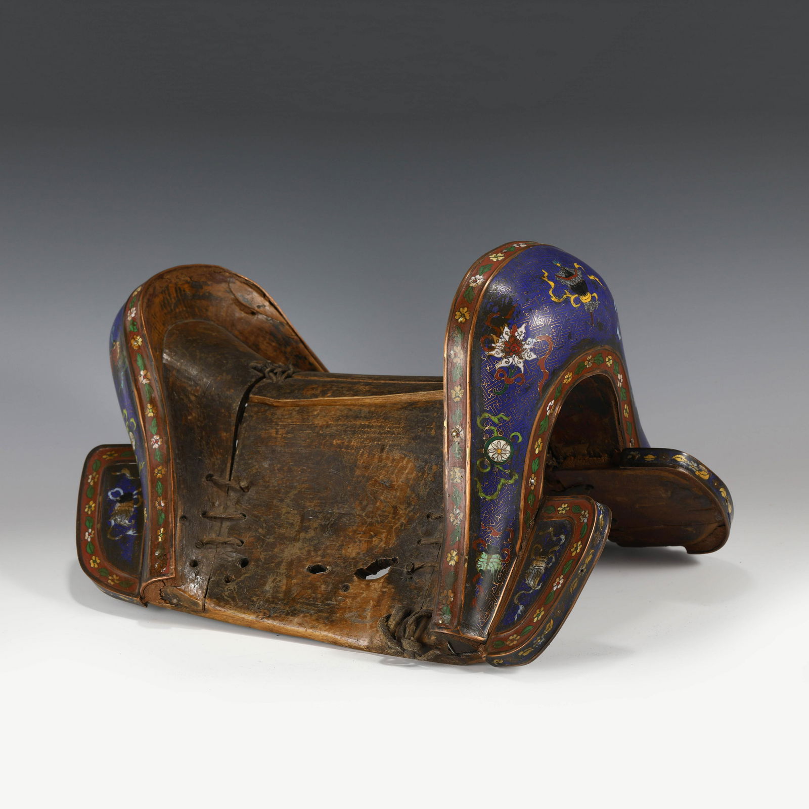 QING CLOISONNE HORSE SADDLE (1 of 10)
