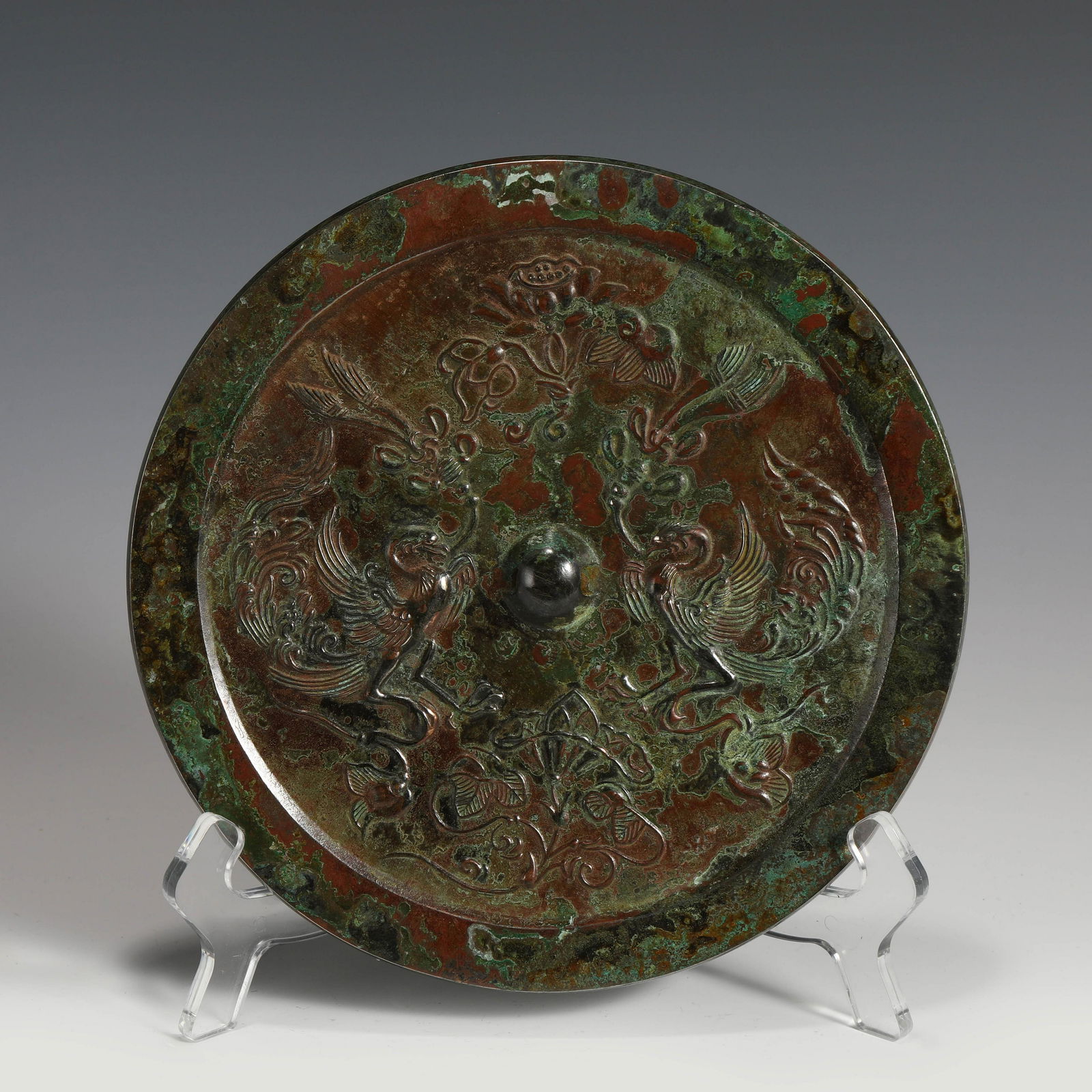 TANG DYNASTY BRONZE MIRROR (1 of 9)