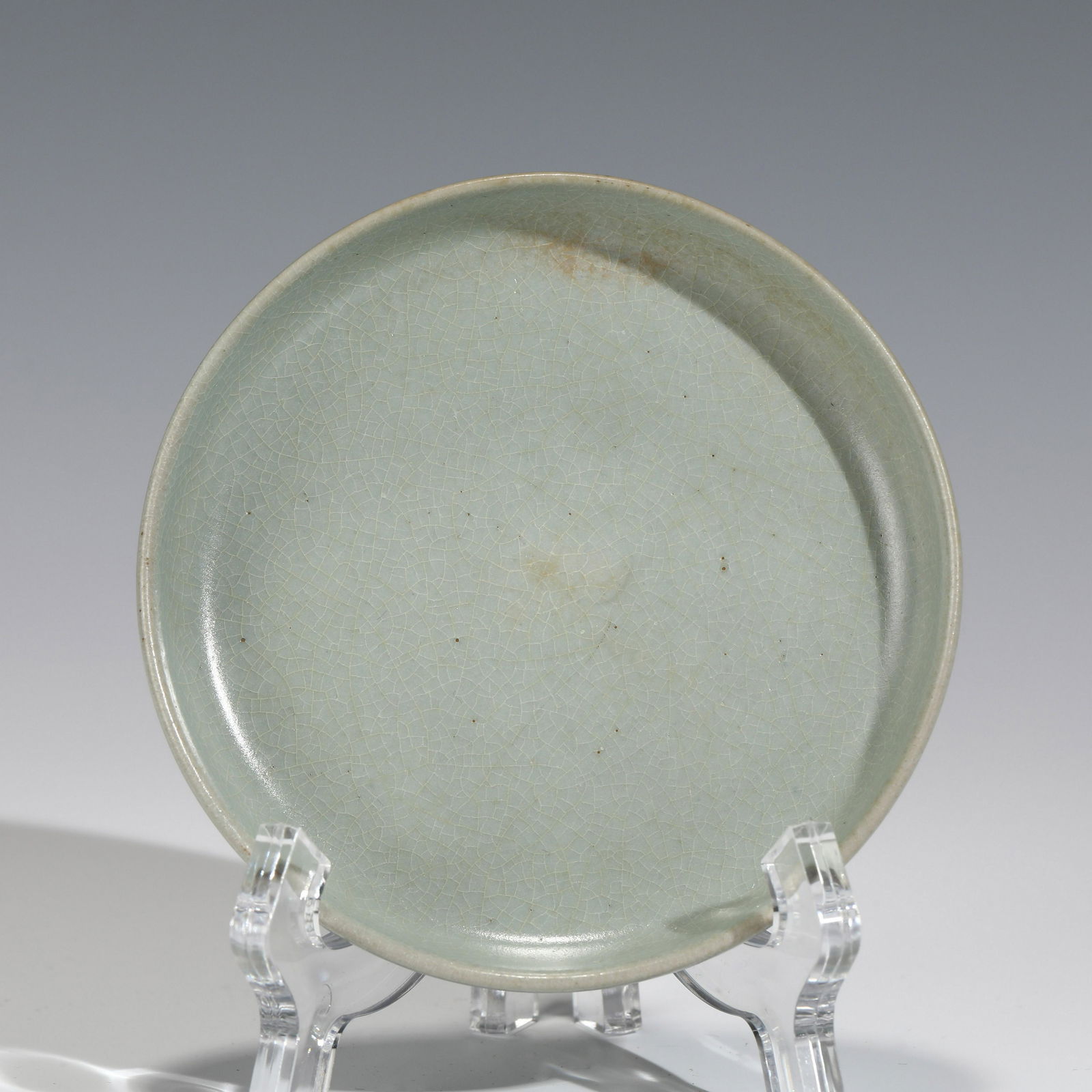 RARE RU WARE PORCELAIN PLATE (1 of 8)