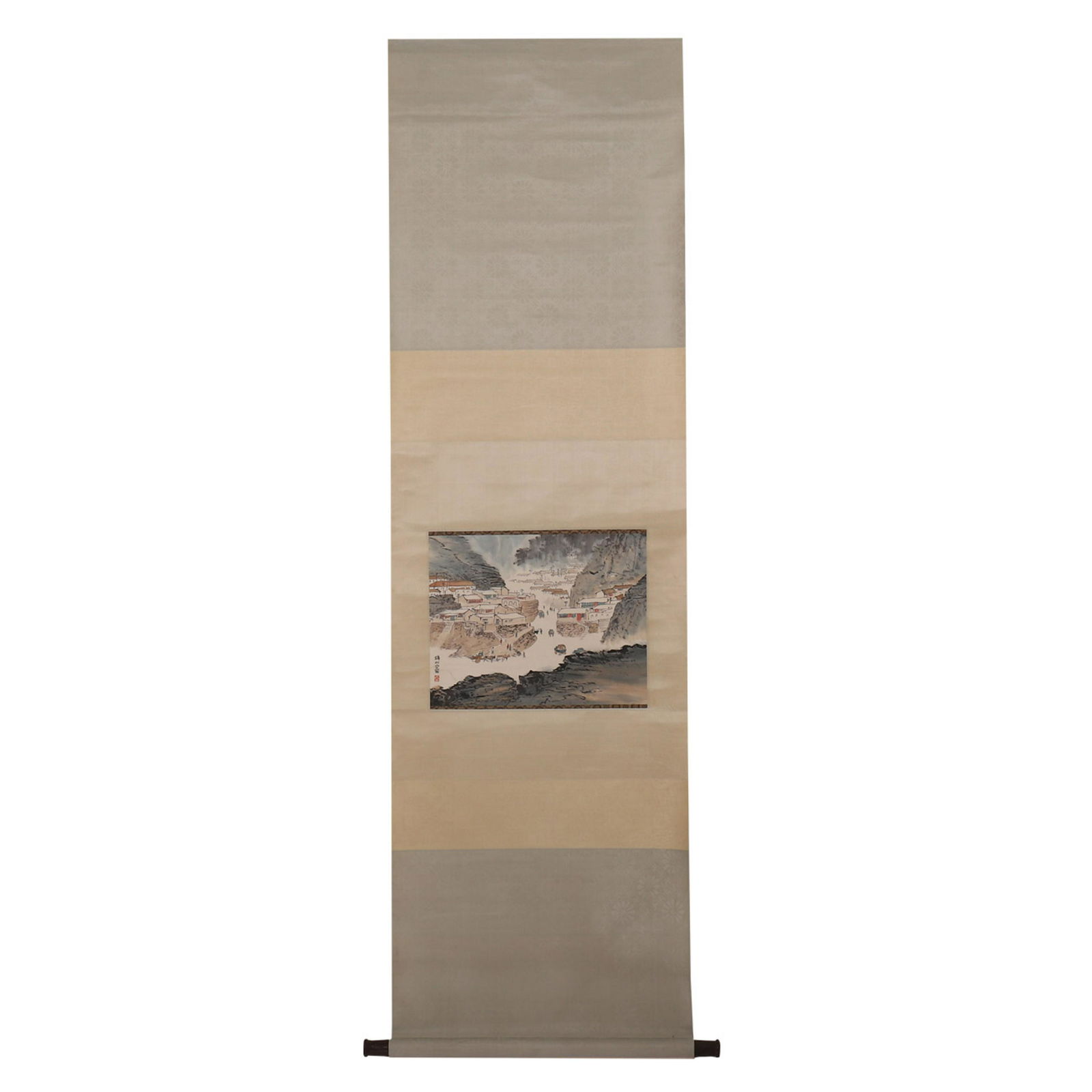 QIAN SONGYAN LANDSCAPE PAINTING SCROLL (1 of 3)