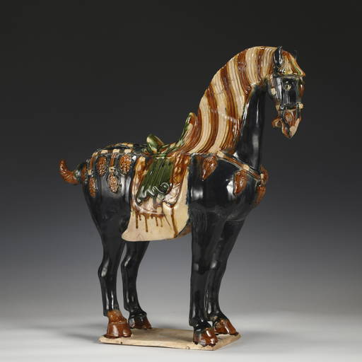 TANG SANCAI GLAZED HORSE STATUE (0085) on Mar 11, 2022 EDEN Fine
