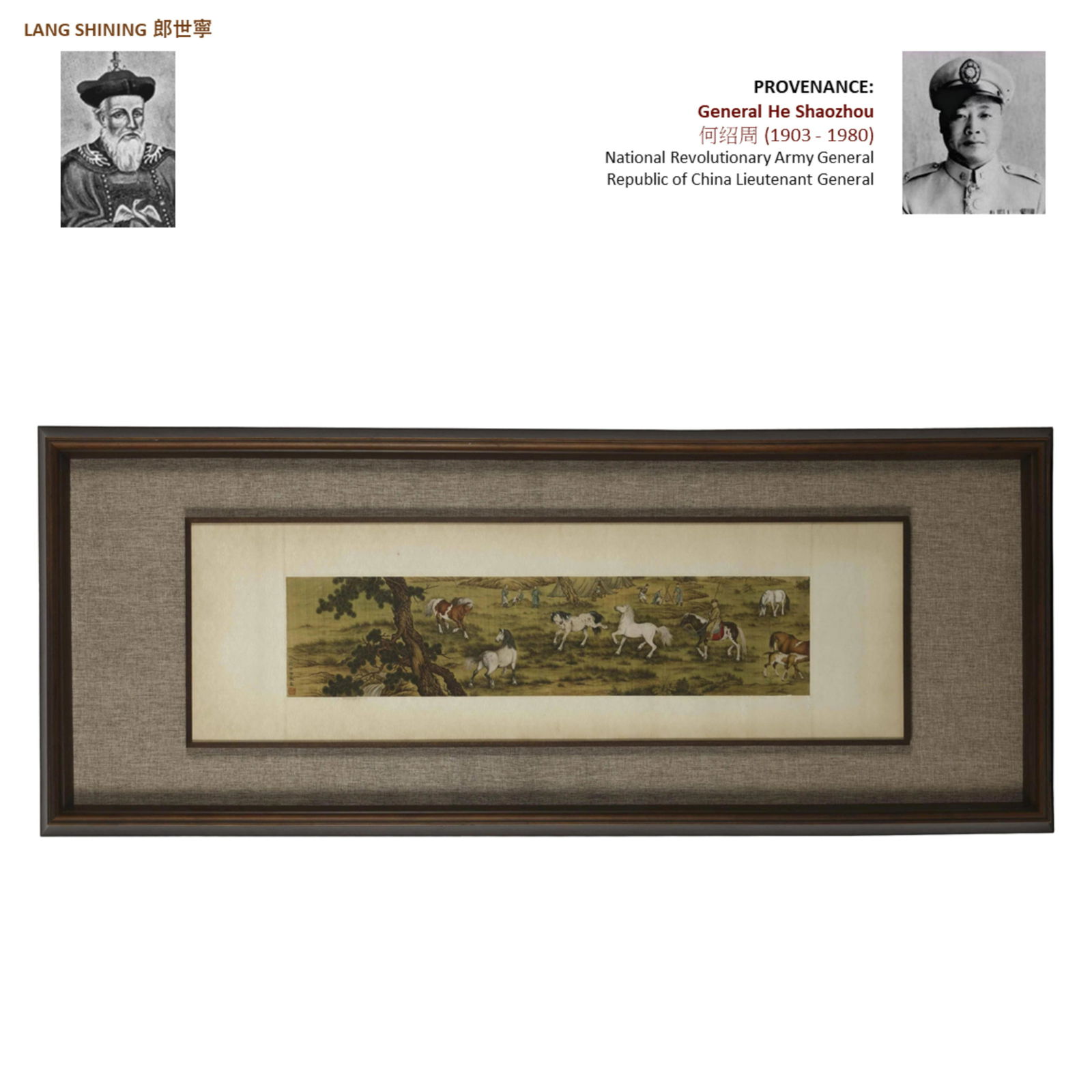 LANG SHINING 郎世宁 FRAMED HORSES (1 of 9)