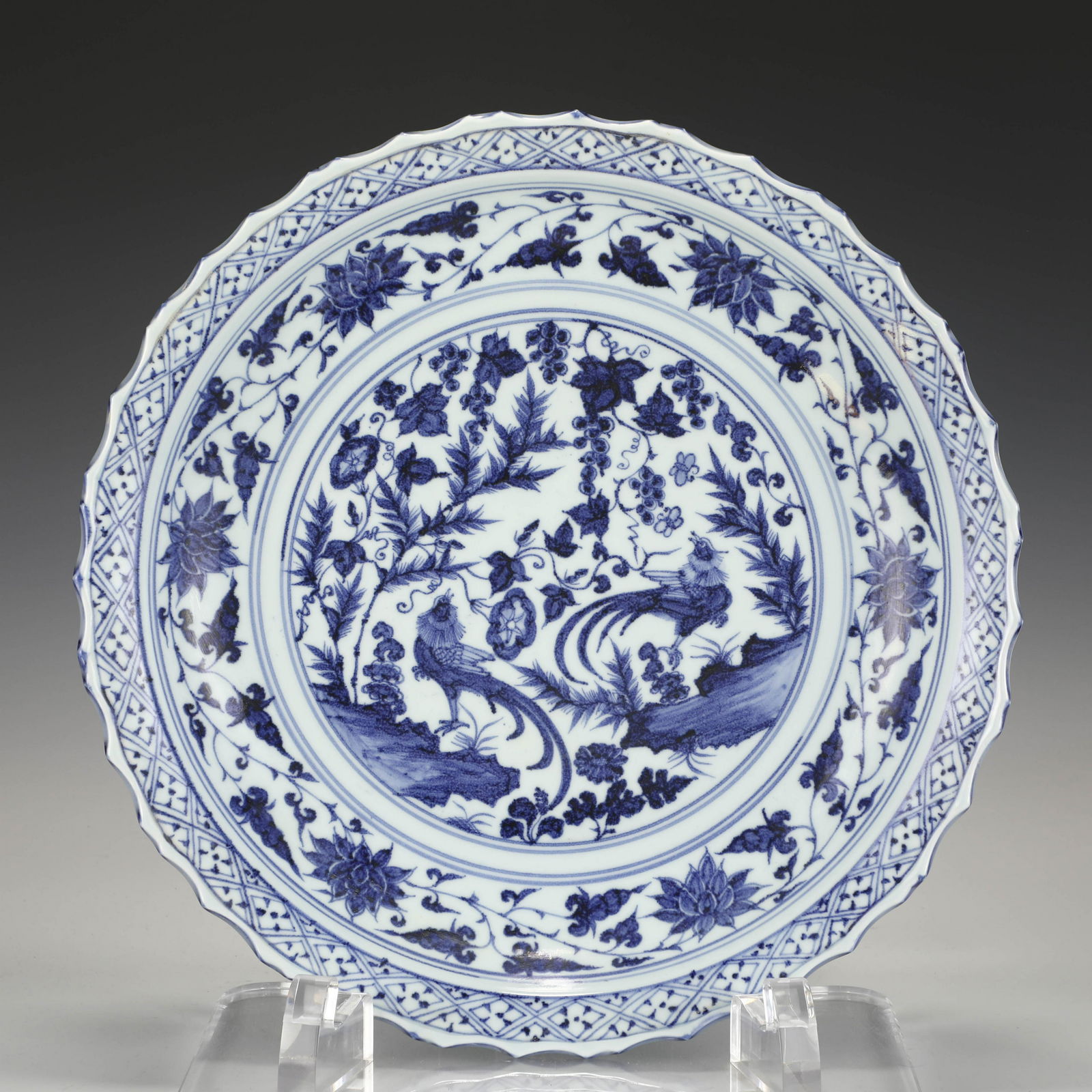 MING BLUE & WHITE PLATE (1 of 11)
