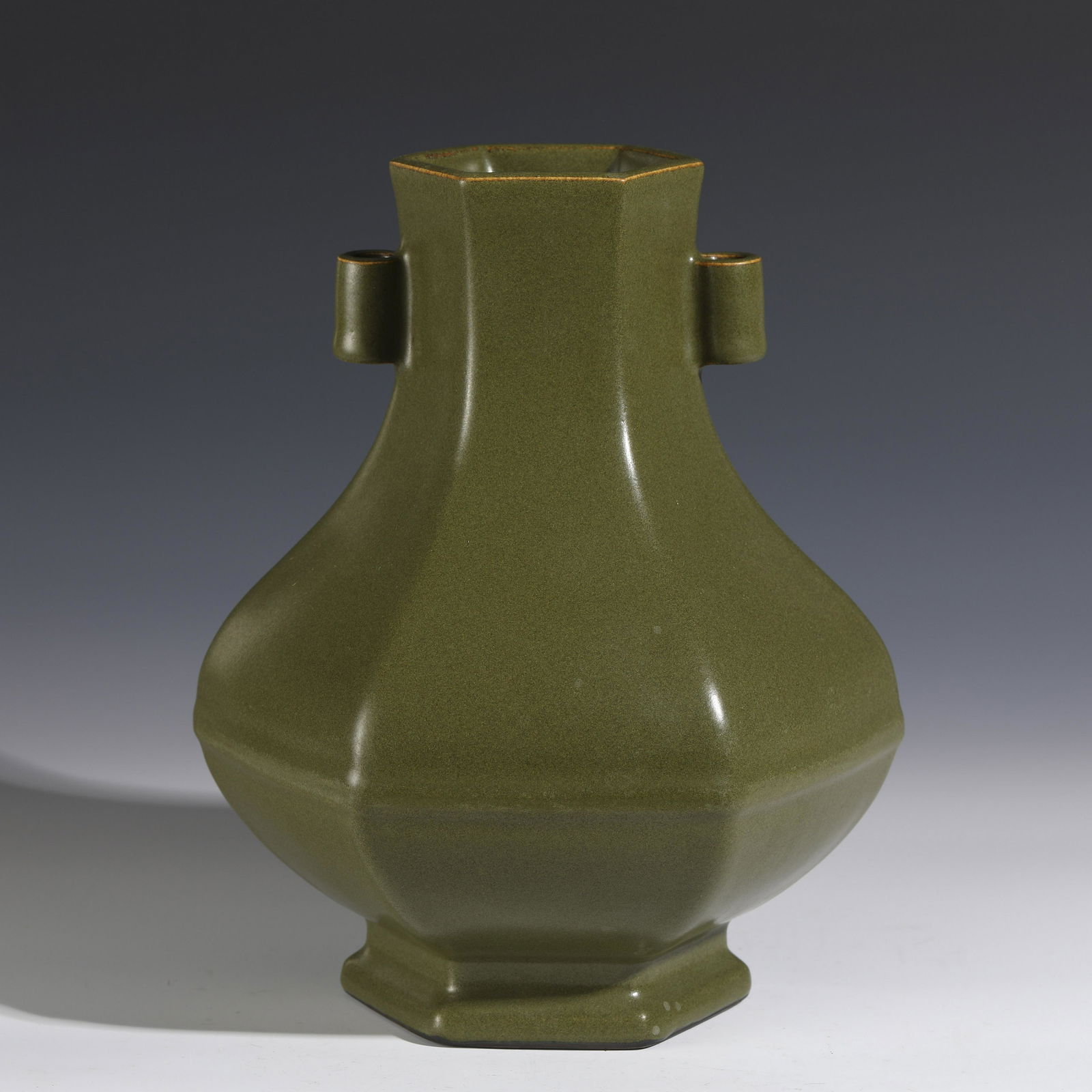 QING QIANLONG TEA DUST GLAZED VASE (1 of 10)