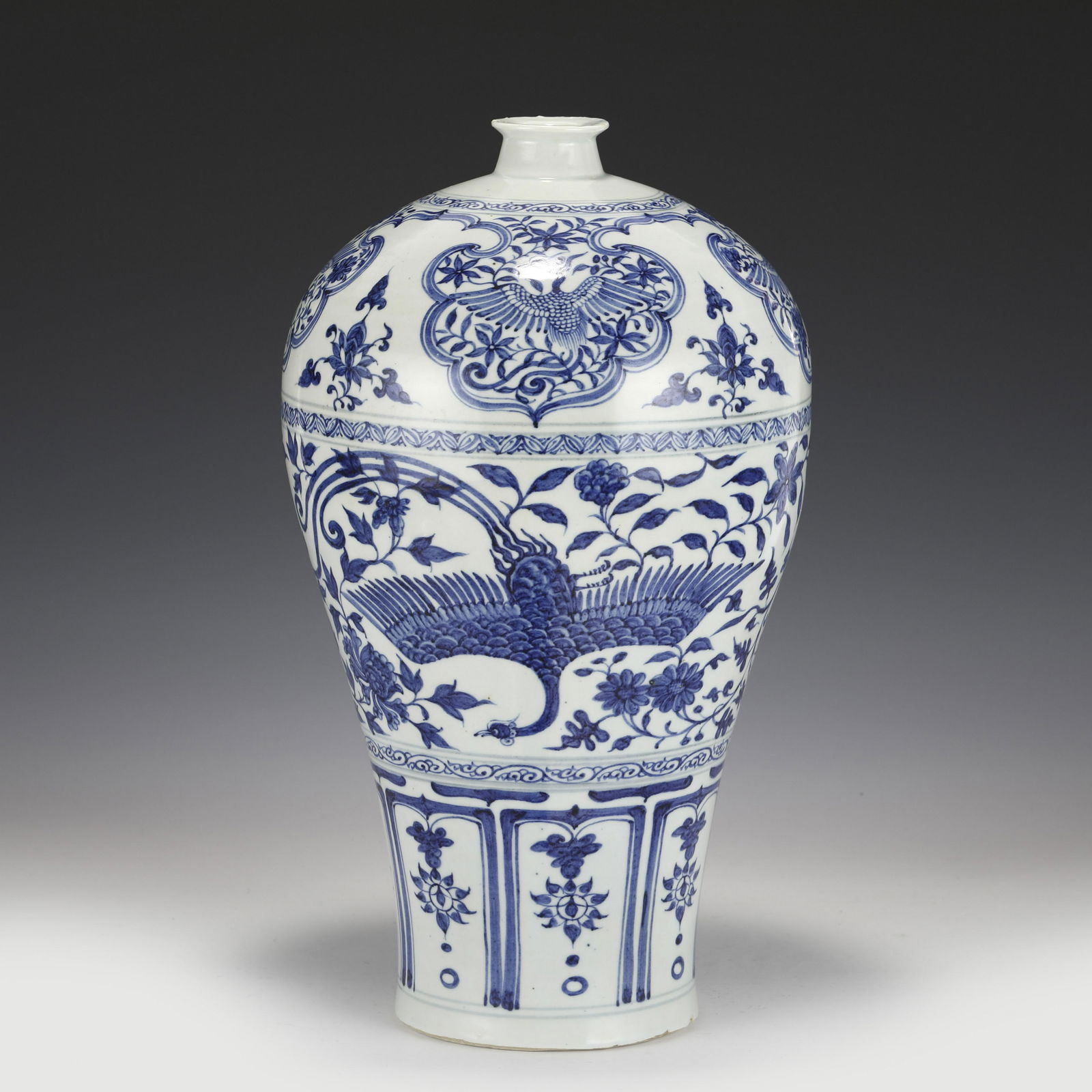 YUAN BLUE & WHITE MEIPING JAR (1 of 9)
