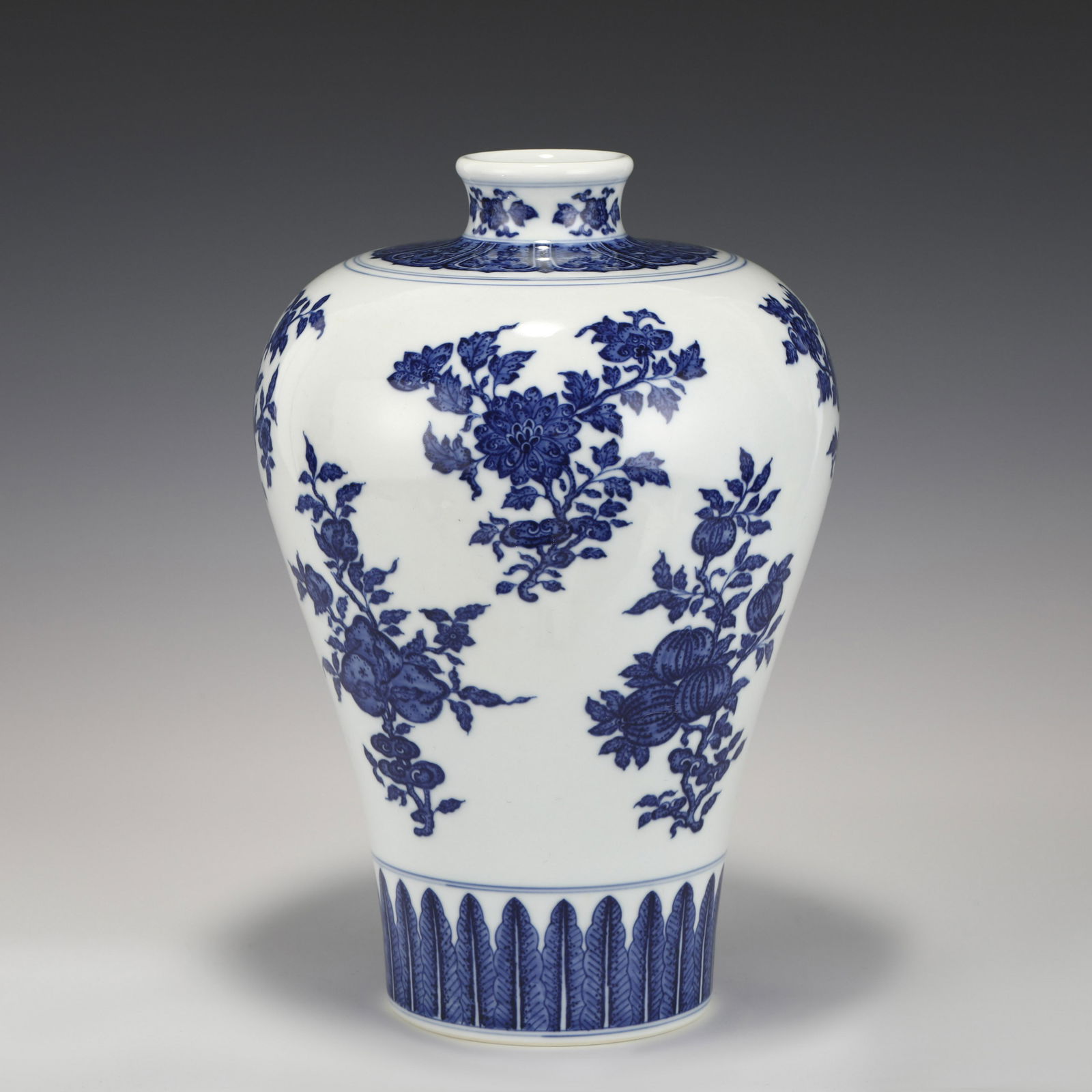 QING YONGZHENG BLUE & WHITE MEIPING JAR (1 of 10)