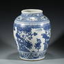 MING BLUE & WHITE JAR