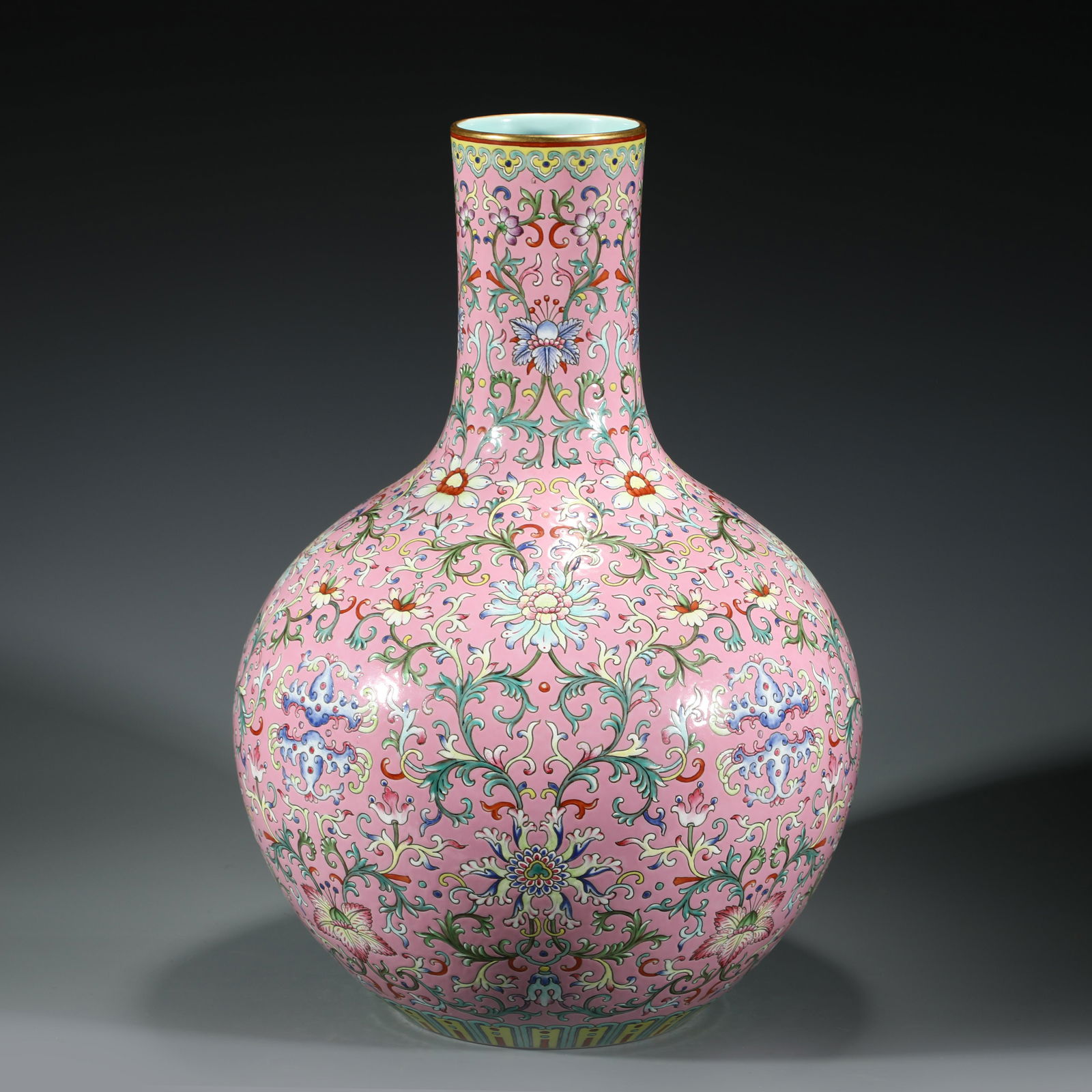 QING FAMILLE ROSE CELESTIAL VASE (1 of 10)