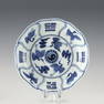 MING XUANDE BLUE AND WHITE PLATE