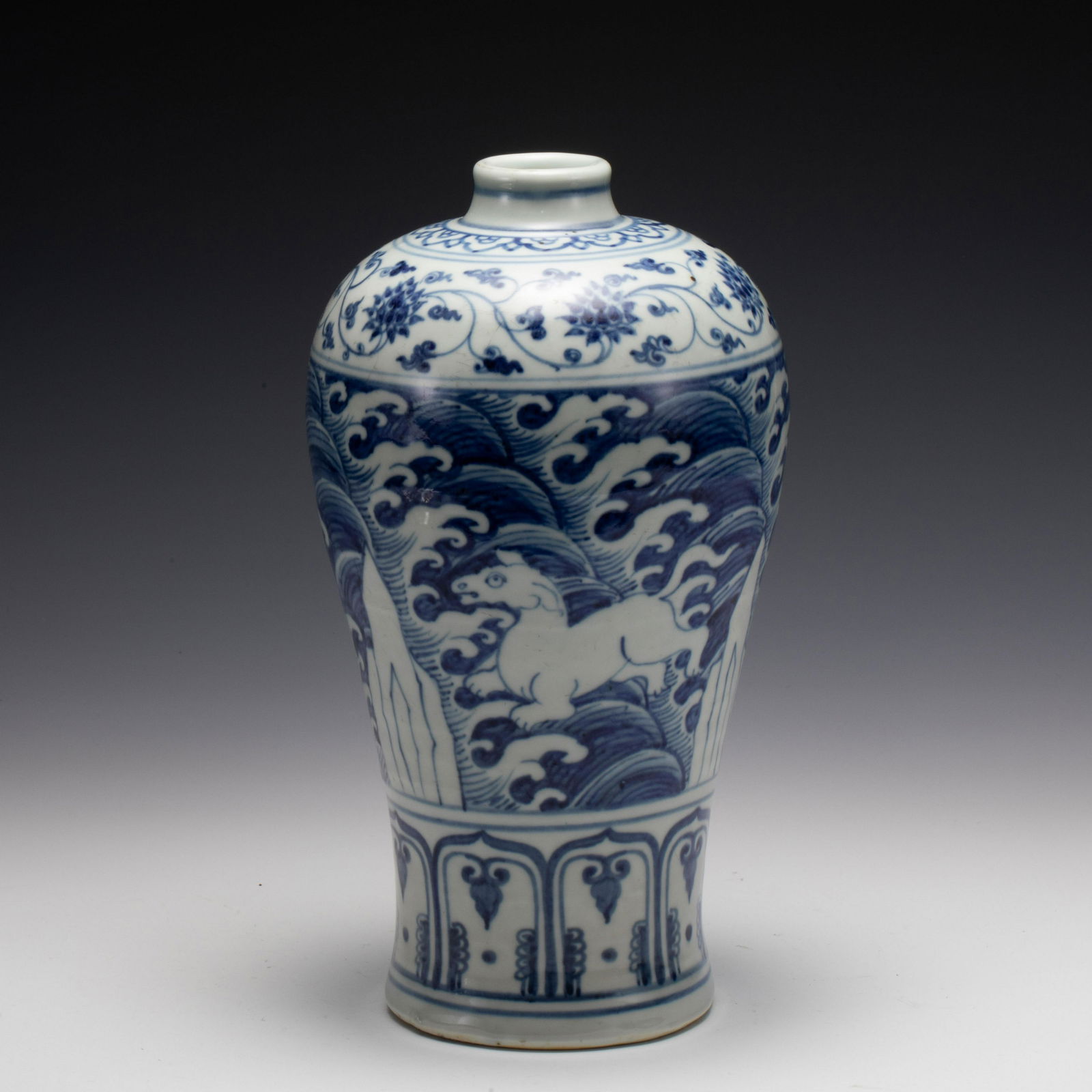 MING XUANDE BLUE & WHITE PLUM JAR (1 of 9)