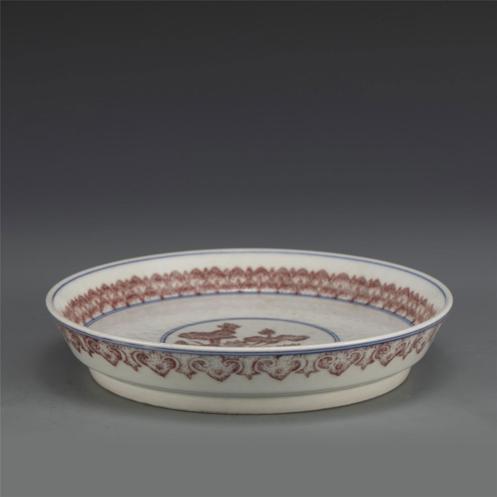 QING YONGZHENG UNDERGLAZE RED LARGE BRUSH WASHER (1 of 7)