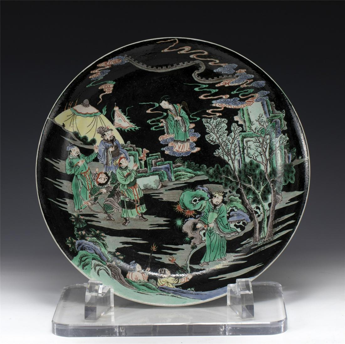 QING KANGXI FAMILLE ROSE PLATE (1 of 10)