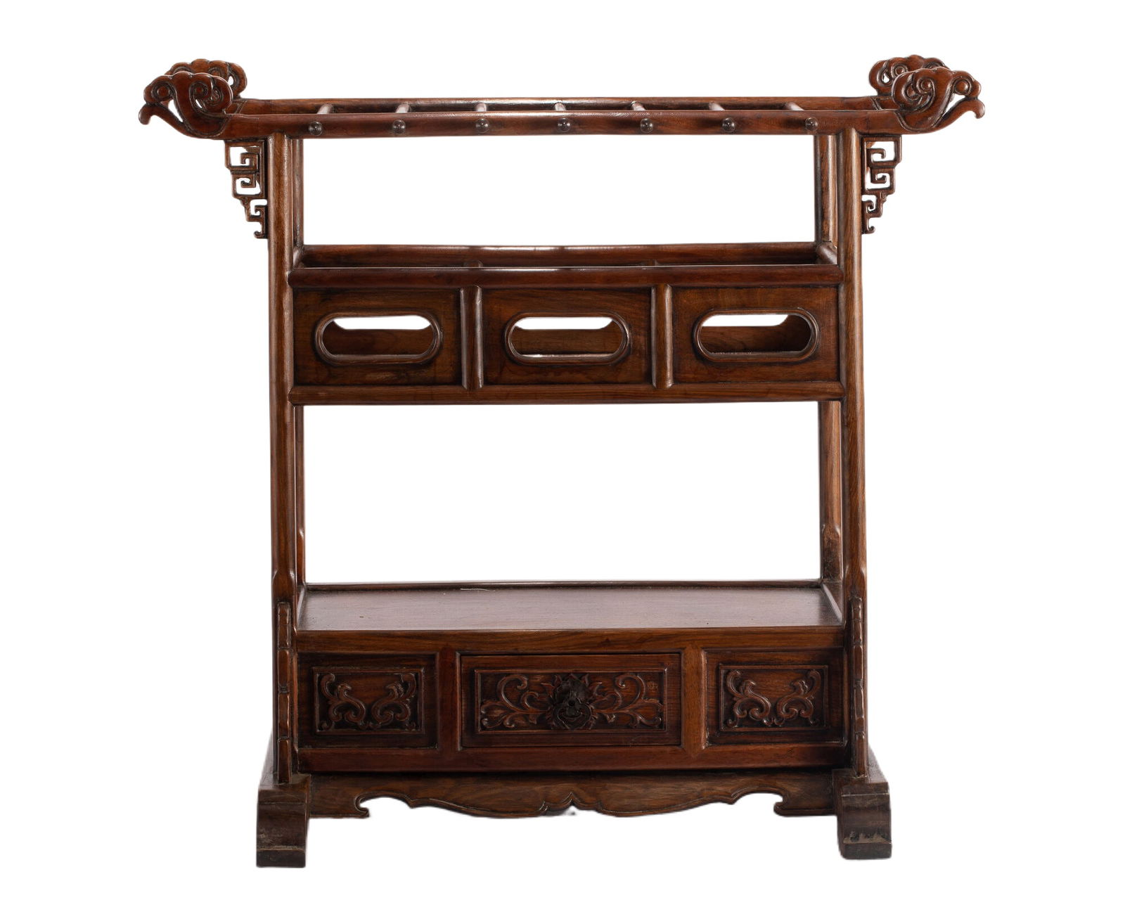 A HUANGHUALI WOOD STAND (1 of 12)
