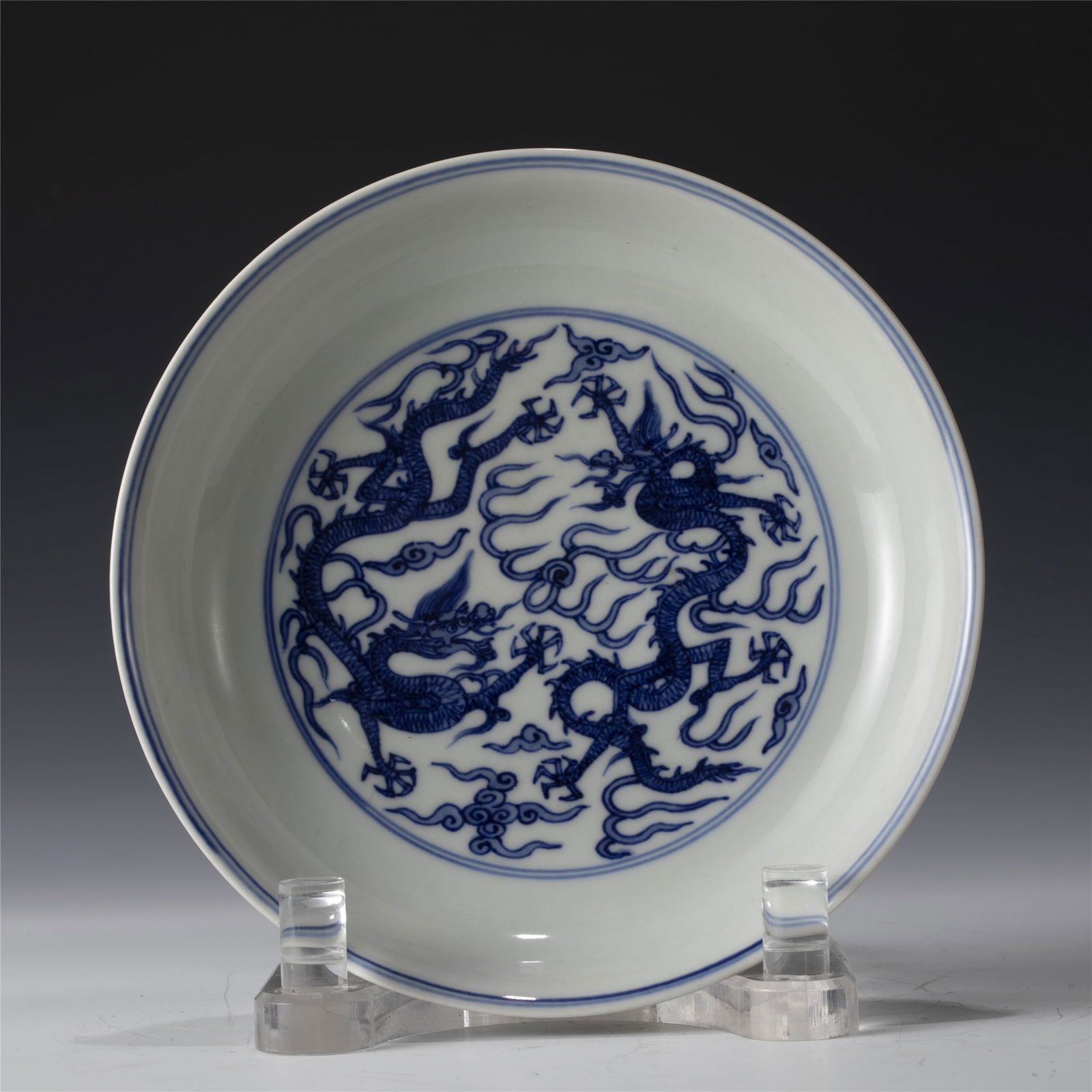 MING JIAJING BLUE & WHITE PLATE (1 of 8)