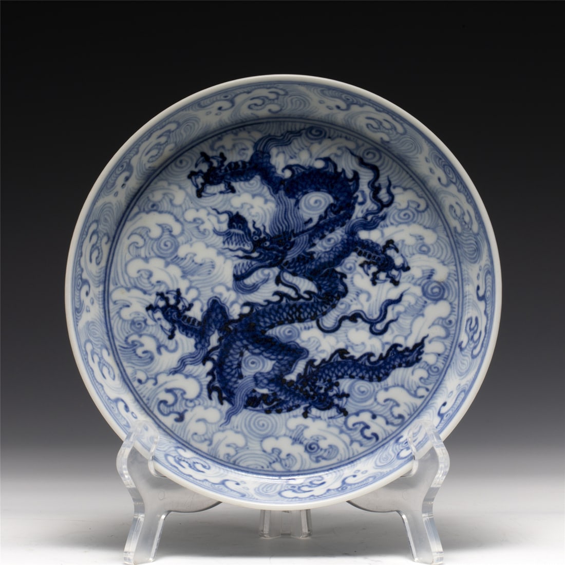 MING XUANDE BLUE & WHITE PLATE (1 of 5)