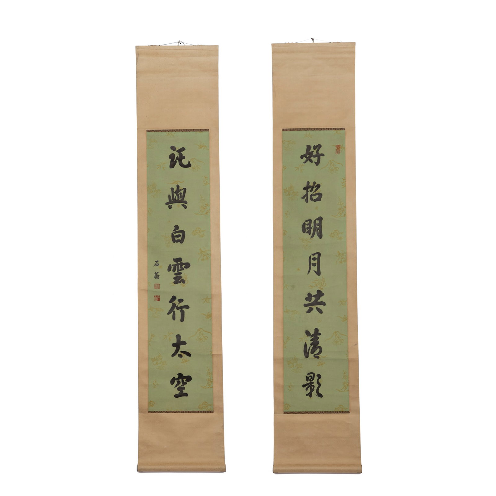 LIU YONG CALLIGRAPHY COUPLET (1 of 7)