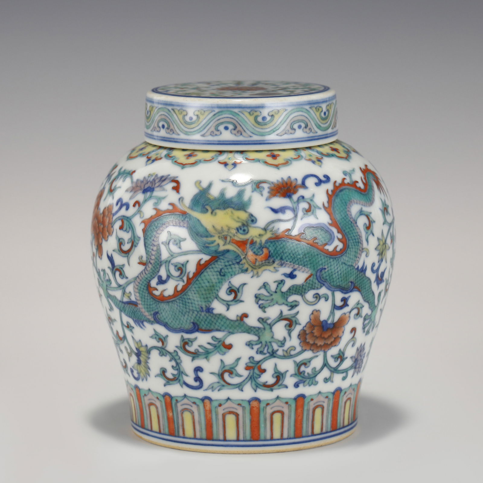 QING GUANGXU DOUCAI JAR (1 of 10)