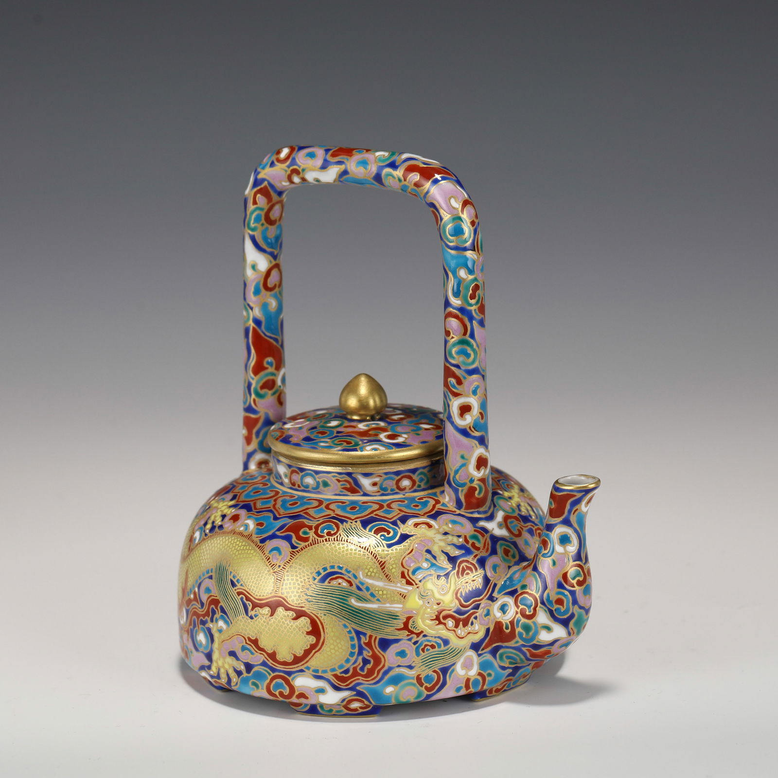 QING QIANLONG FAMILLE ROSE TEA POT (1 of 12)