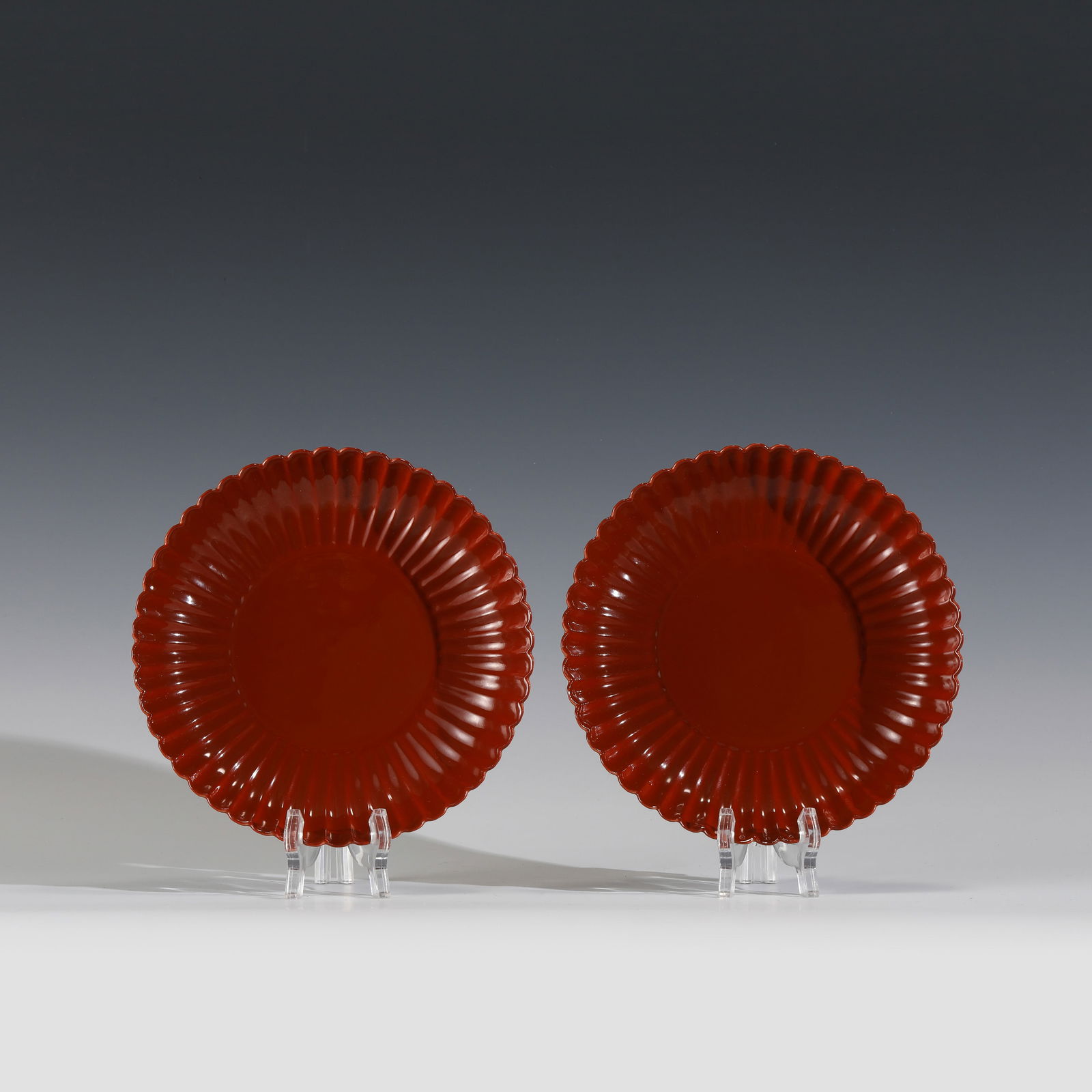 QING YONGZHENG RED MELON PRISMATIC PLATE (1 of 9)