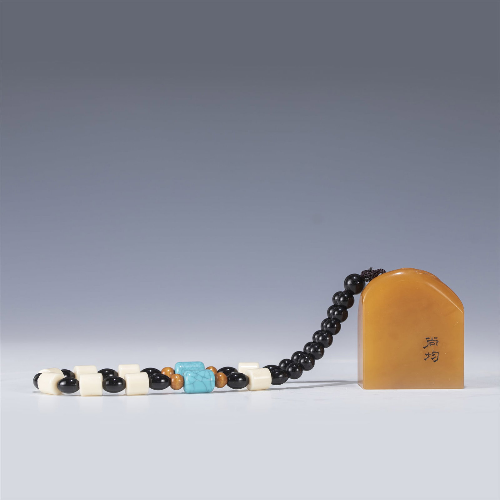 CHINESE TIANHUANG SEAL: Measurements: Length: 3.8cm, Width: 1.8cm, Height: 4.2cm, Weight: 85.6g Chinese Qing Dynasty Tianhuang Stone Seal On Pendant Stones. A cube shaped of tianhuang stone carved to a smooth surface with sm