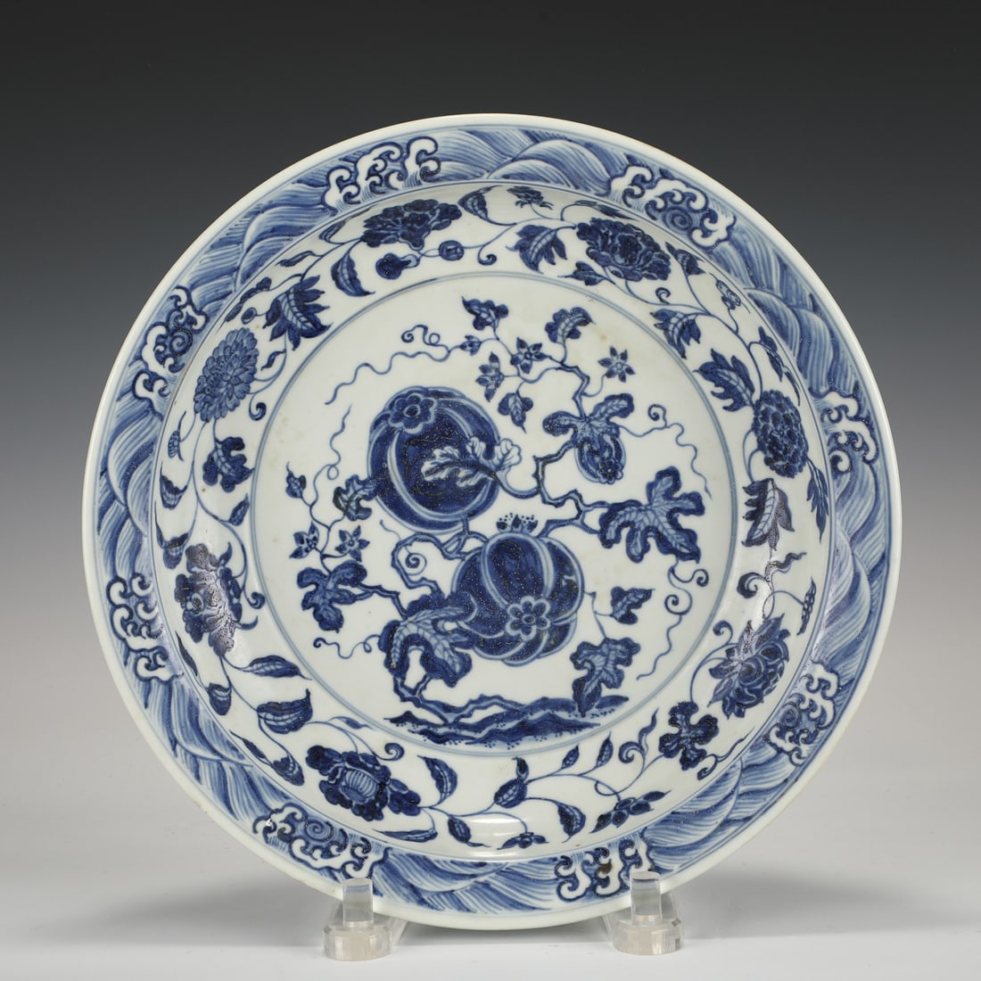 MING BLUE & WHITE PLATE (1 of 11)