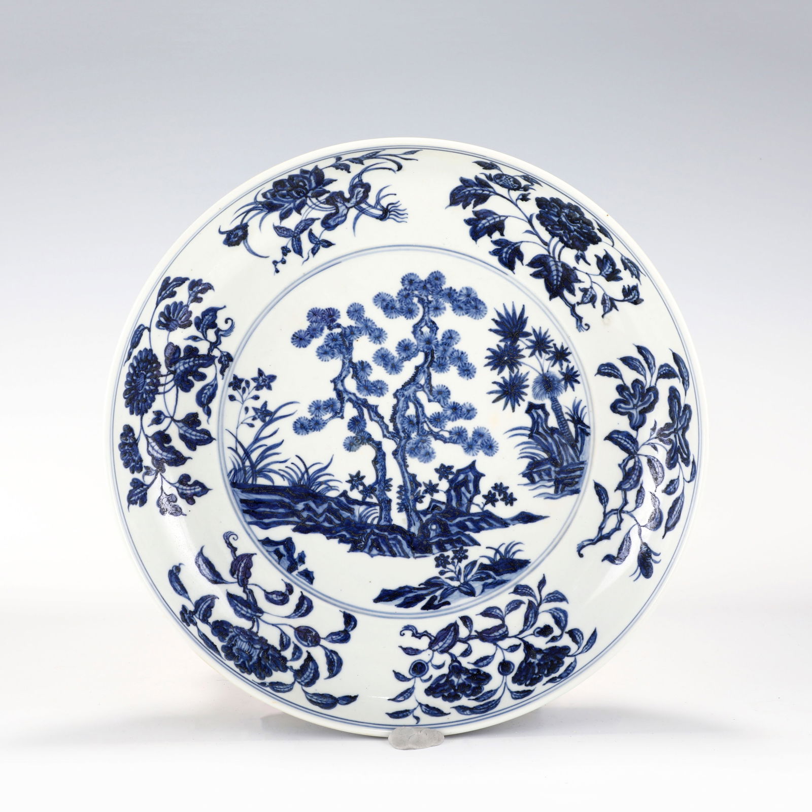 MING BLUE & WHITE PLATE (1 of 11)