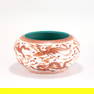 QING QIANLONG ALUM RED BRUSH WASHER