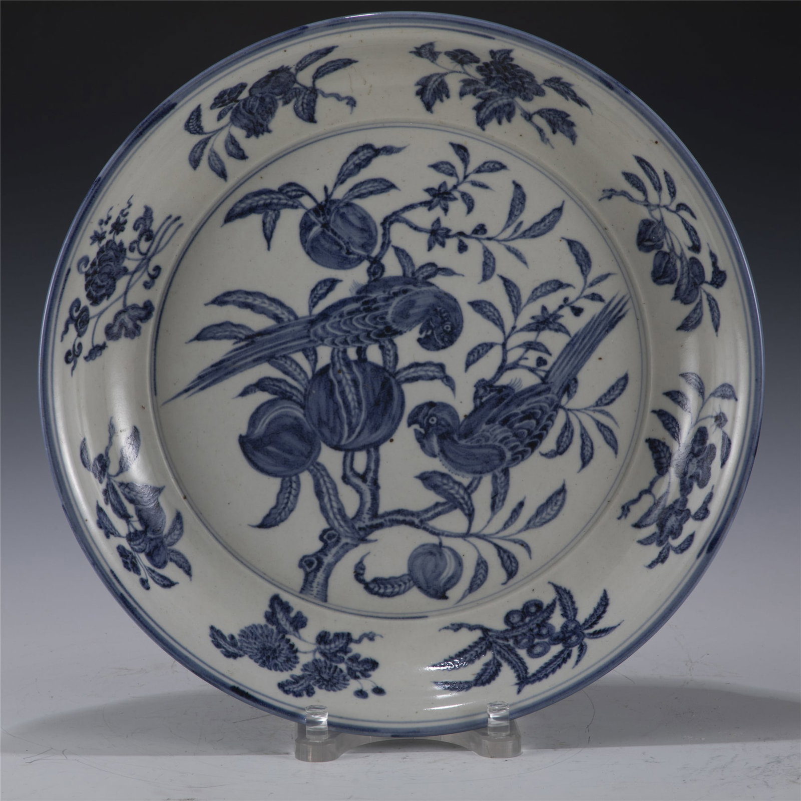 MING XUANDE BLUE AND WHITE PLATE (1 of 11)
