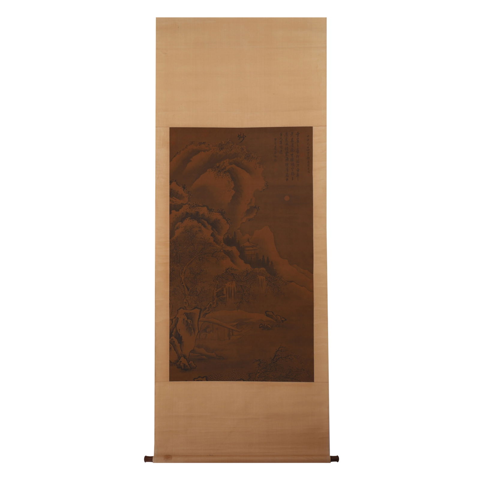 DAI JIN SIGNED WATERSIDE LANDSCAPE CHINESE TRADITIONAL PAINTING SCROLL (1 of 8)