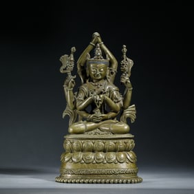GILT BRONZE EIGHT ARMS GUANYIN