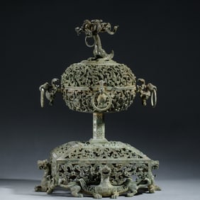 ARCHAIC BRONZE MANDALA CENSER