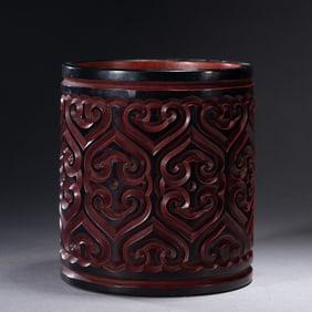 LINGZHI RELIEFS BRUSH POT