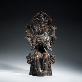 QING CHENXIANG ALLOESWOOD SEATED ALOKITESHVARA