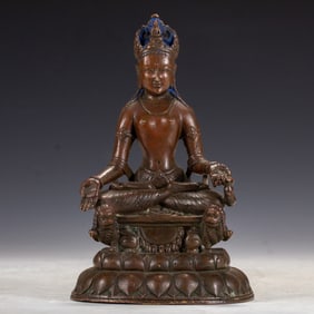 BRONZE SEATED BUDDHA