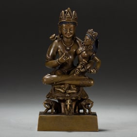 CHINESE BRONZE BUDDHA DEITY
