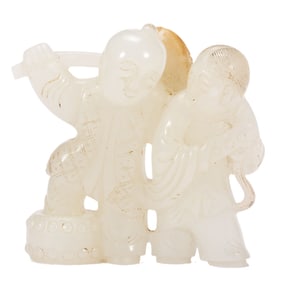 HETIAN JADE CARVED BOYS