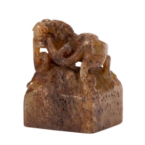 ANCIENT CHINESE JADE CARVED CHOP SEAL