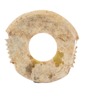 ANCIENT CHINESE JADE CARVED BI ORNAMENT
