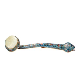 JADE INLAID CLOISONNE RUYI