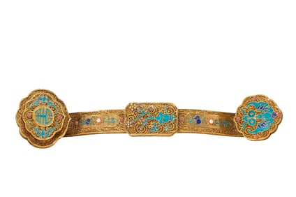GILT BRONZE INLAID RUYI