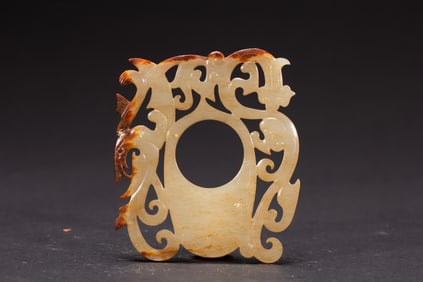 ANCIENT JADE CARVED BI