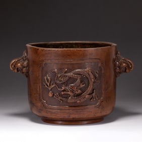 DRAGON HANDLE BRONZE CENSER